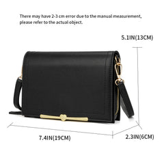 Women Small Crossbody Cell Phone Bag PU Leather Messenger Shoulder Bag