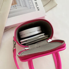 Women Small Crossbody Handbags Mobile Phone Bucket Bag For Coin ID Card Money