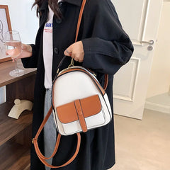 Women Small Pu Leather Backpacks High Ladies Shoulder Travel Bag Female School B