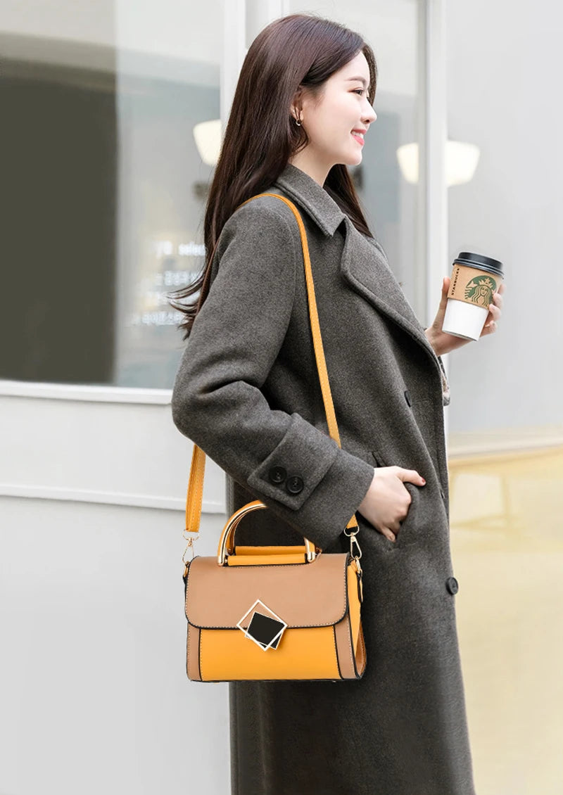 Women Small Square Bag Casual Retro Shoulder Handbag