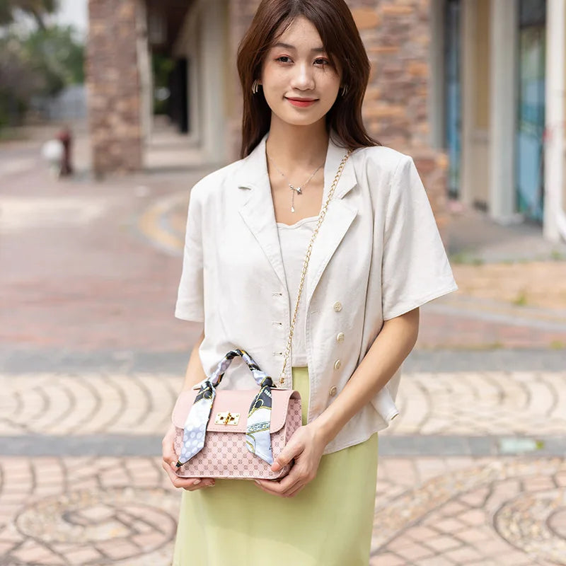 Women Small Square Bag Printed Single Shoulder crossbody Bags