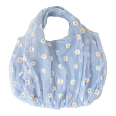 Women's Mesh Cloth Daisy Embroidery Handbag