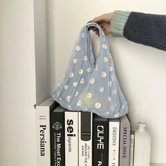 Women's Mesh Cloth Daisy Embroidery Handbag