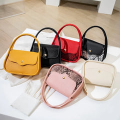 Snake Pattern Handbag Chain PU Leather Ladies Messenger Bag