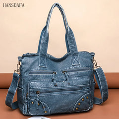 Women Soft PU Leather Handbag Multi-compartment Shoulder Crossbody Bags