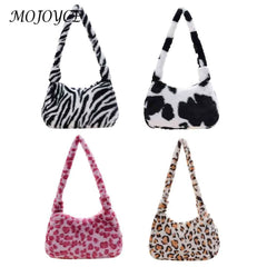 Plush Handbags Fluffy Underarm Bags for Women