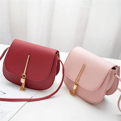 Women Mini Shoulder Bag Robot Bags PU Leather Tassel Bag For Girl