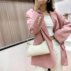 Women PU Leather Handbags Totes Shoulder Bags Youth Ladies Bag Purse