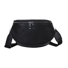 Vintage Leather Shoulder Bag for Women, Zipper Travel Handbag