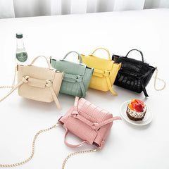 Women PU Leather Shoulder Bag Small Zipper Crossbody Handbags Tote