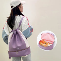 Women Sports Backpack Dry Wet Separation High Capacity Portable