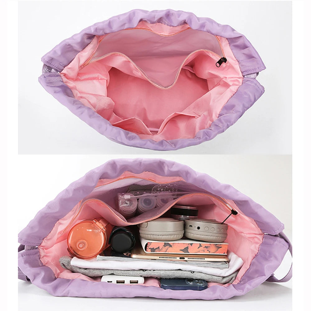 Women Sports Backpack Dry Wet Separation High Capacity Portable