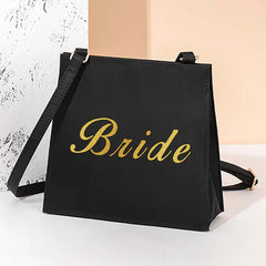 Women Square Bag Bride Pattern Messenger Bag Tower Buckle Mini Bag