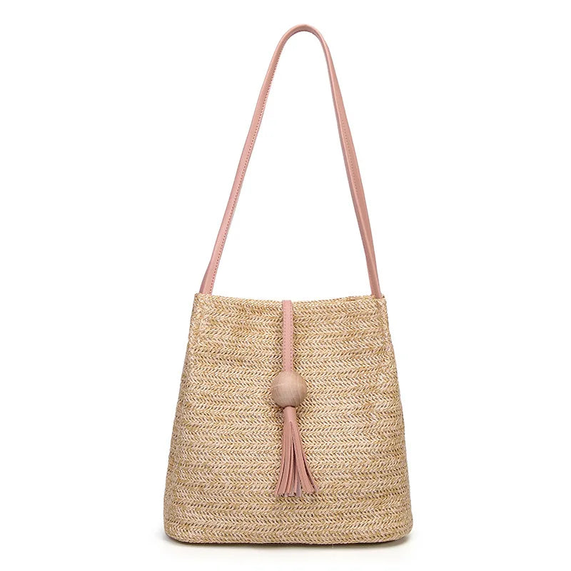 Bohemian Rattan Beach Crossbody Bag