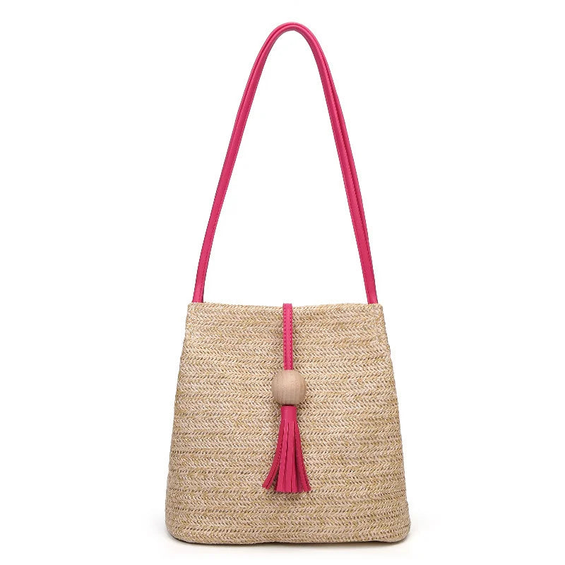 Bohemian Rattan Beach Handbag Straw Bag
