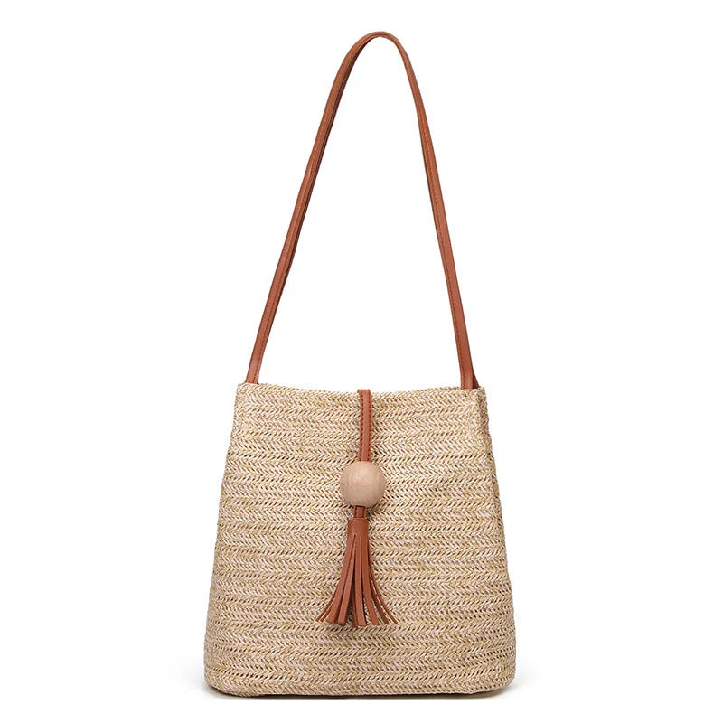 Bohemian Rattan Beach Handbag Straw Bag