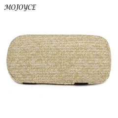 Straw Female Clutch Large Capacity Armpit Bag with Zipper for Lady