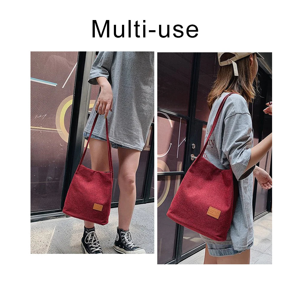 Women Flax Beach Shoulder Bag Large Capacity Totes