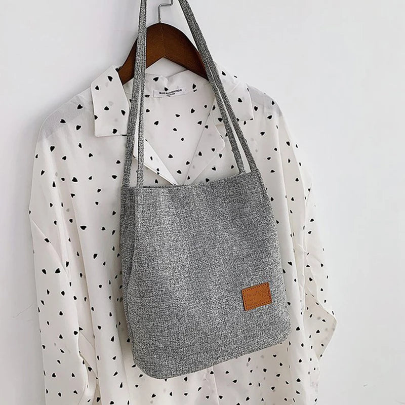 Summer Beach Bags Large Capacity Flax Shoulder Bag Casual Totes