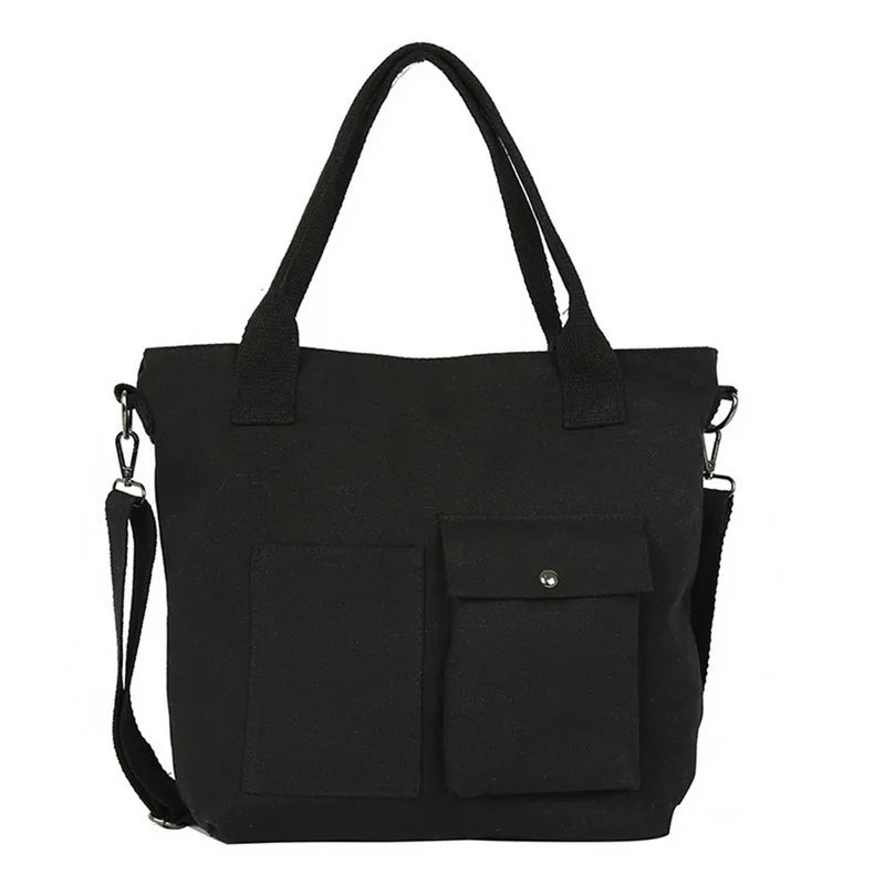 Canvas Women Top Handle Bag Eco Tote Retro Shopping Bags