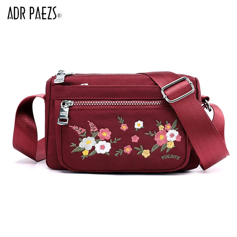 Nylon Top-handle Shoulder Bag Casual Tote Crossbody Messenger Bag
