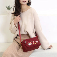 Nylon Top-handle Shoulder Bag Casual Tote Crossbody Messenger Bag