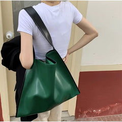 Women Tote Bag Casual Solid Soft High-Capacity Shoulder Bag Handbag