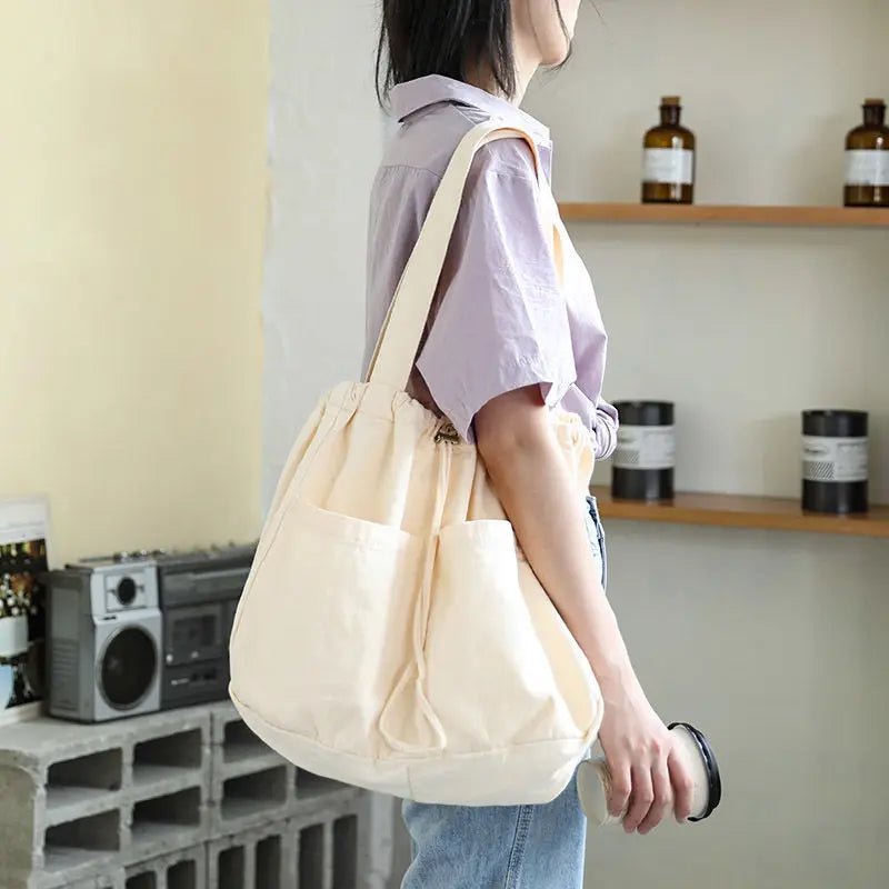 Women Tote Bag Japan Canvas Casual High-Capacity Shoulder Bags Handbags