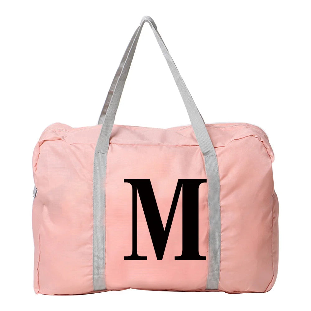 Women Tote Travel Bag Large Grocery Storage Weekend Bags Letter Series