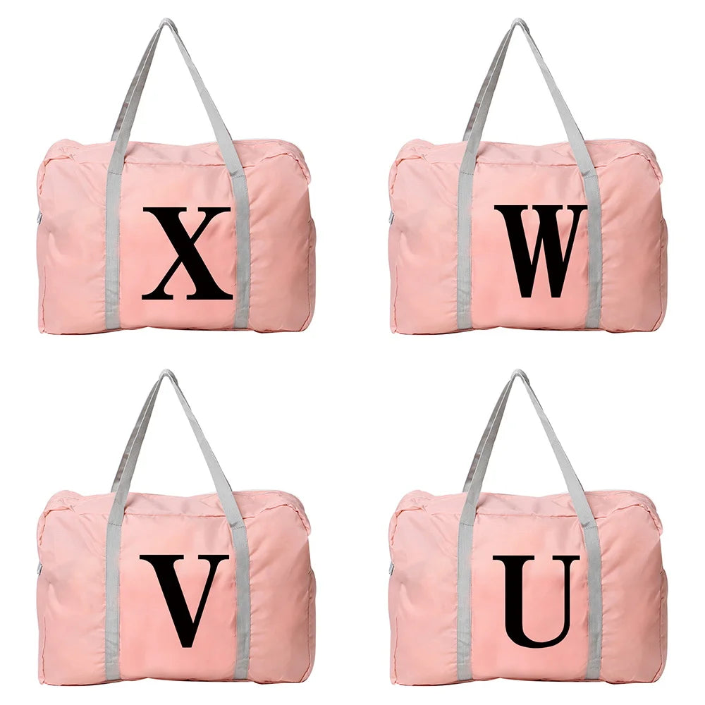 Women Tote Travel Bag Large Grocery Storage Weekend Bags Letter Series