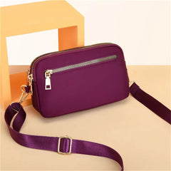 Women Tote bag Multi-pocket Zipper Handbags Women Waterproof Nylon Shoulder Bag