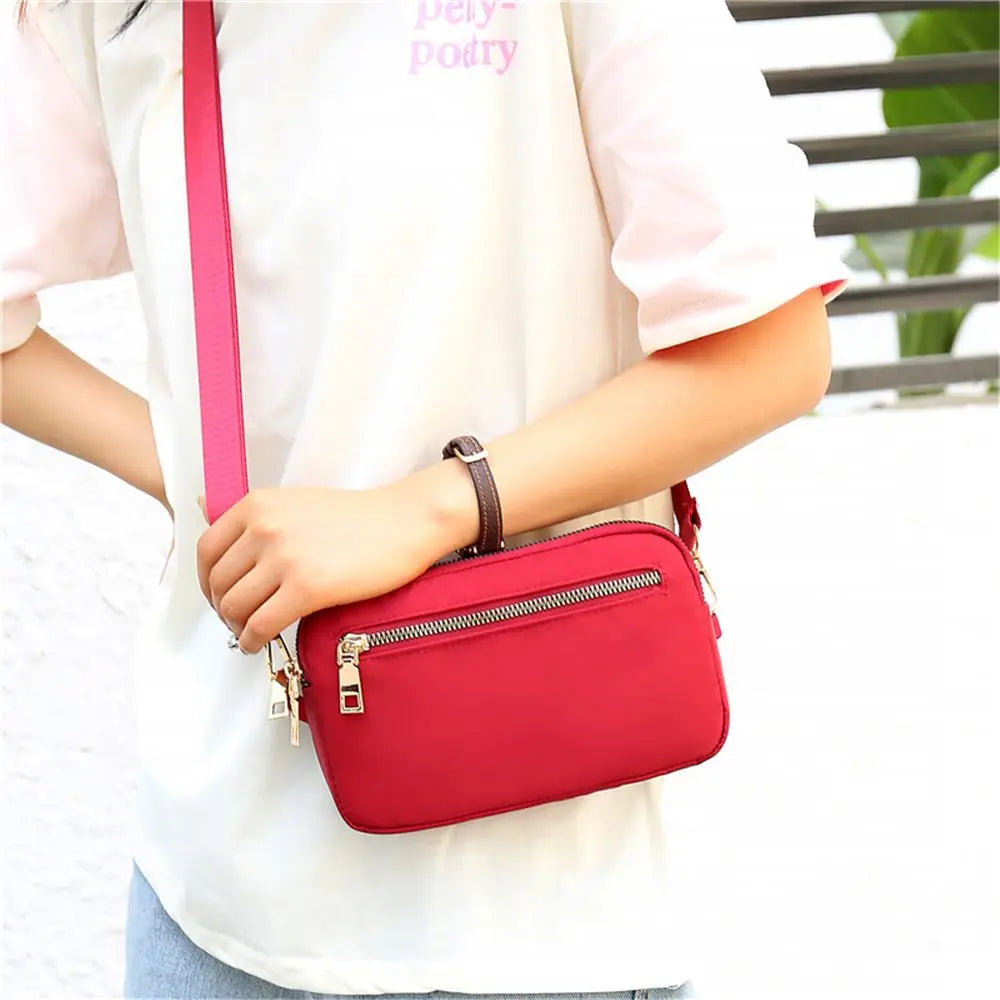 Women Tote bag Multi-pocket Zipper Handbags Women Waterproof Nylon Shoulder Bag