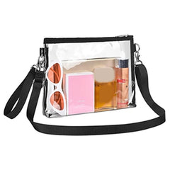 Women Clear Crossbody Shoulder Bags Stadium Approved Bags Zipper Closure