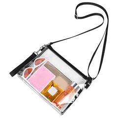 Women Clear Crossbody Shoulder Bags Stadium Approved Bags Zipper Closure