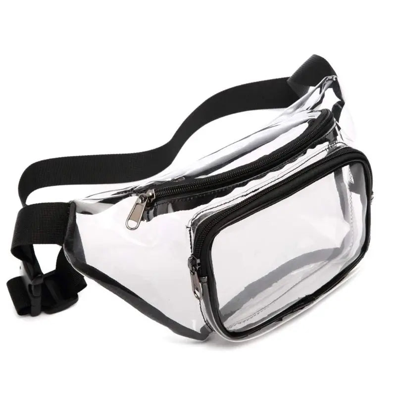 Women Transparent Waist Fanny Pack Belt Bag
