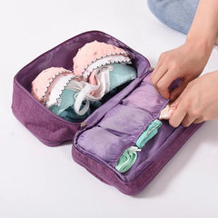 Women Travel Accessories Bra Underwear Bag Double Storage Pouch