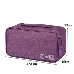 Women Travel Accessories Bra Underwear Bag Double Storage Pouch