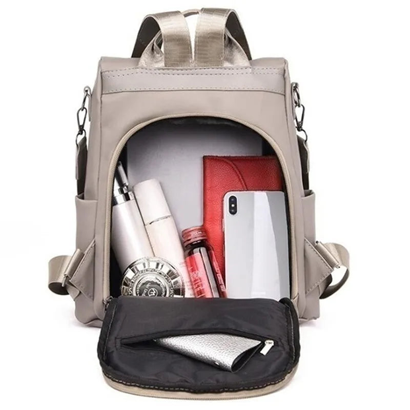 Women Travel Backpack Handbag Anti-Theft Oxford Cloth Casual Backpack