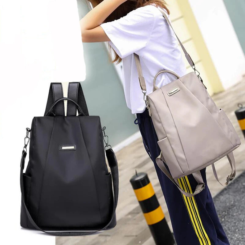 Women Travel Backpack Handbag Anti-Theft Oxford Cloth Casual Backpack
