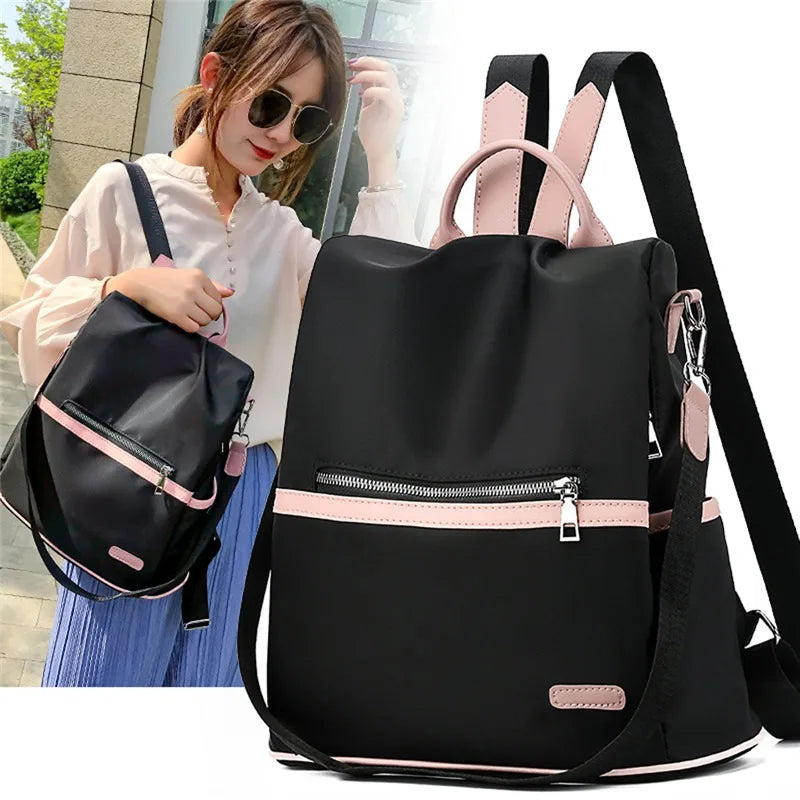 Anti-Theft Oxford Backpack Women Travel Bag