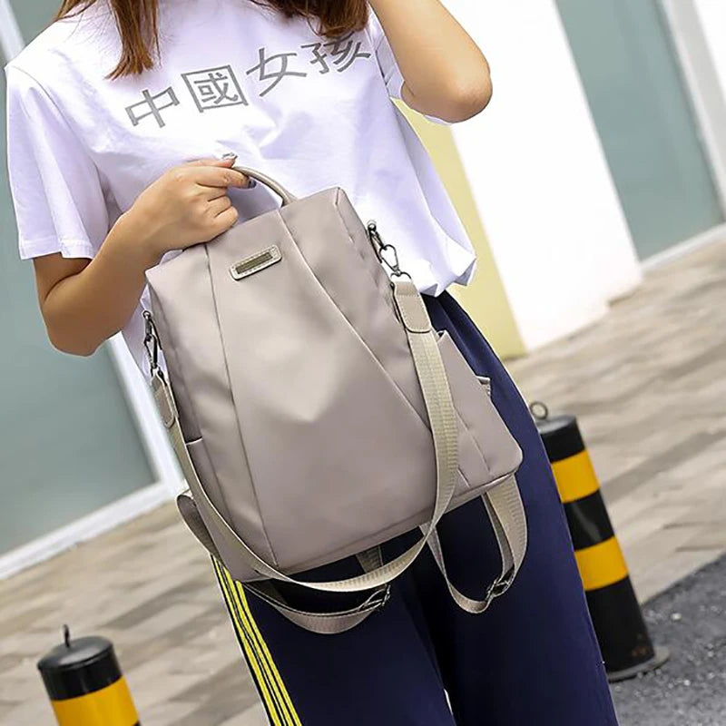 Women's Anti-Theft Travel Backpack, Oxford Cloth