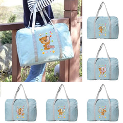 Large Tote Bag Organizer Bear Printed Duffle Storage