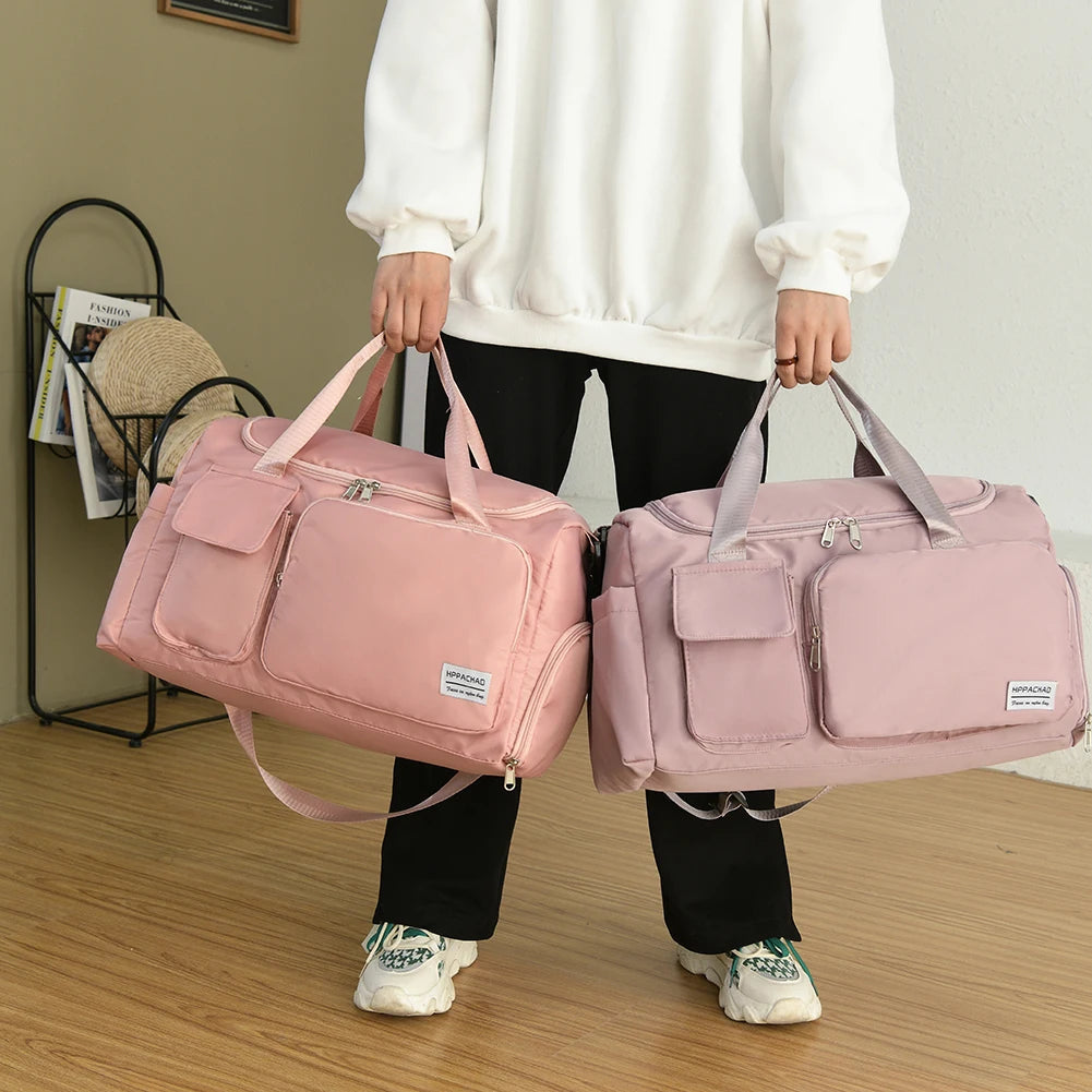 Women Travel Bag Luggage Handbag Shoulder Bag Fitness Gym Bag