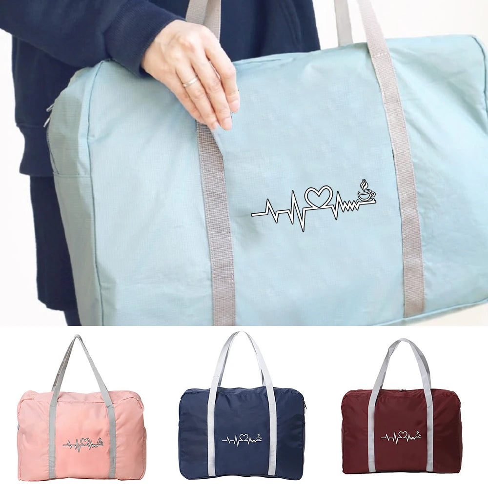 Food Print Series Travel Bag Camping Organizer Zipper Carry On Bags