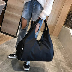 Waterproof Nylon Sports Gym Bag with Shoe Compartment