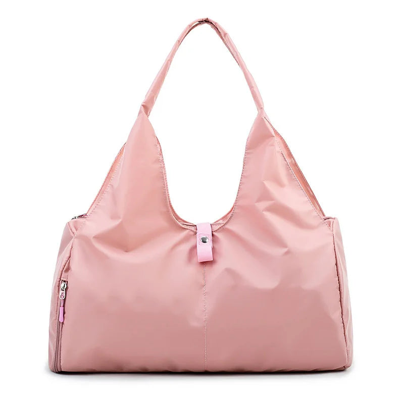 Waterproof Nylon Sports Gym Bag with Shoe Compartment