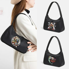 Samurai Print Chain Bag Shoulder Handbags Casual Clutch Party Purse