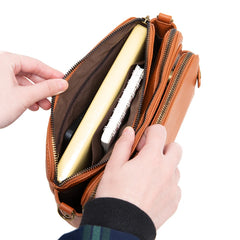 Vintage Leather Crossbody Bag Shoulder Handbags Travel Tote Shopping