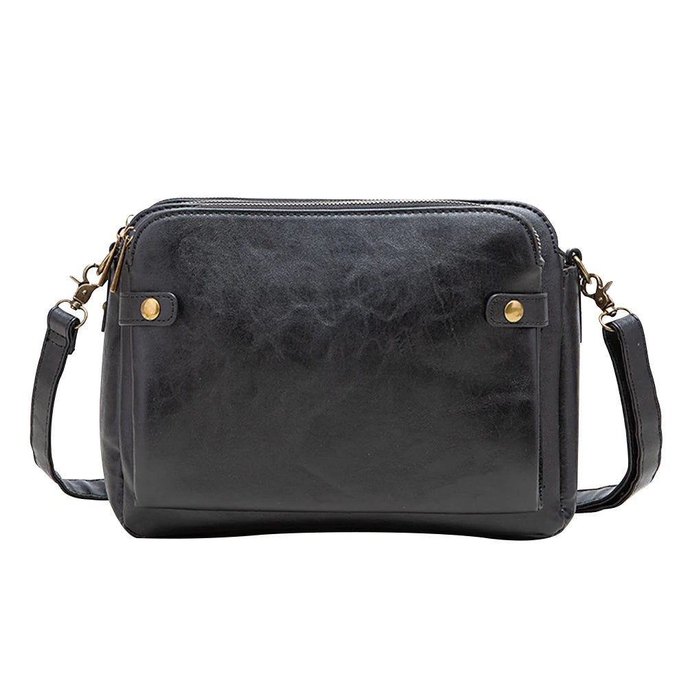 Vintage Leather Crossbody Bag Shoulder Handbags Travel Tote Shopping