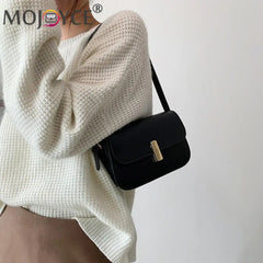 Vintage PU Leather Shoulder Underarm Bag Messenger Handbags Mini Flap Clutches